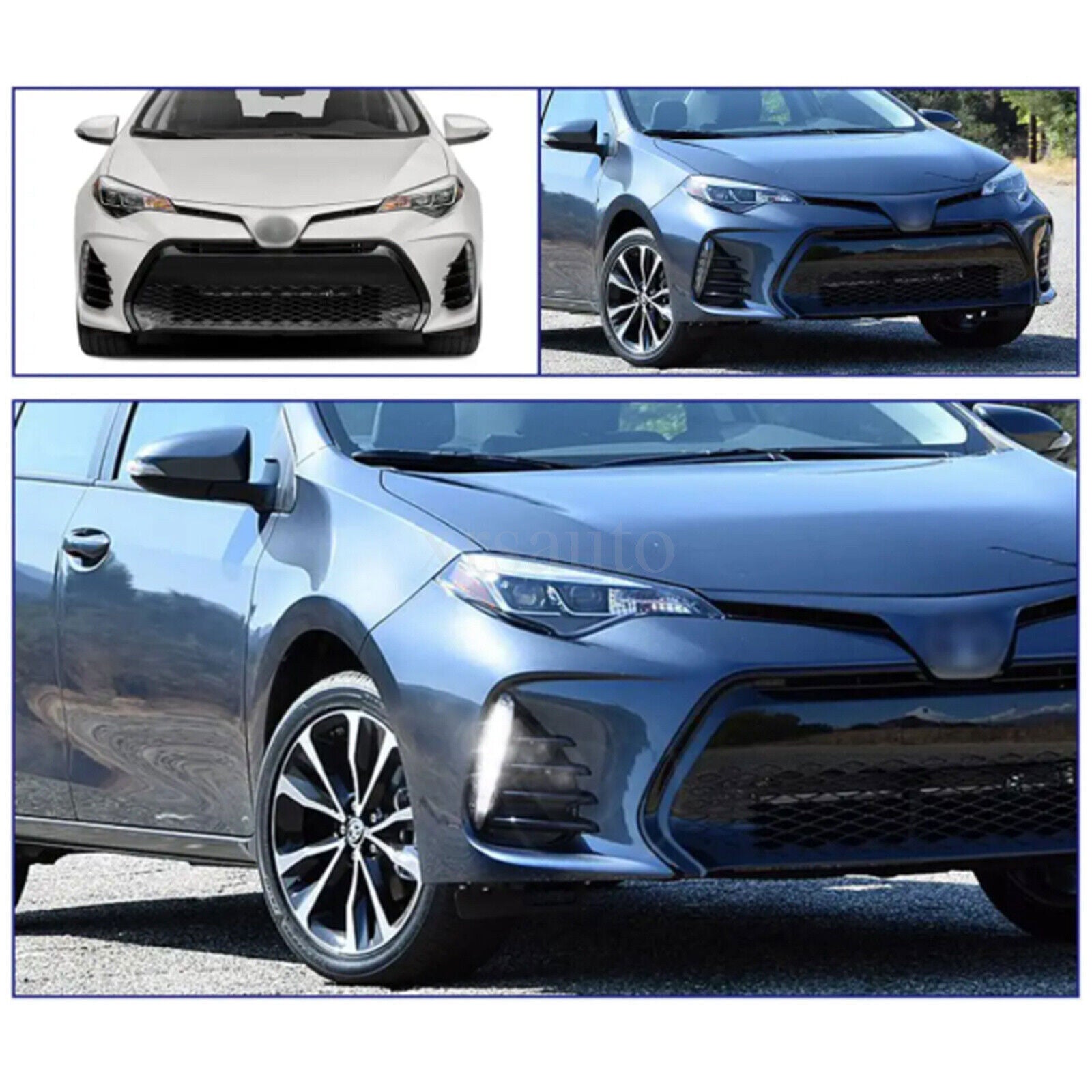 For 2017 2018 2019 Toyot@a for Corolla SE XSE LED DRL Fog Daytime Running Light Lamp n