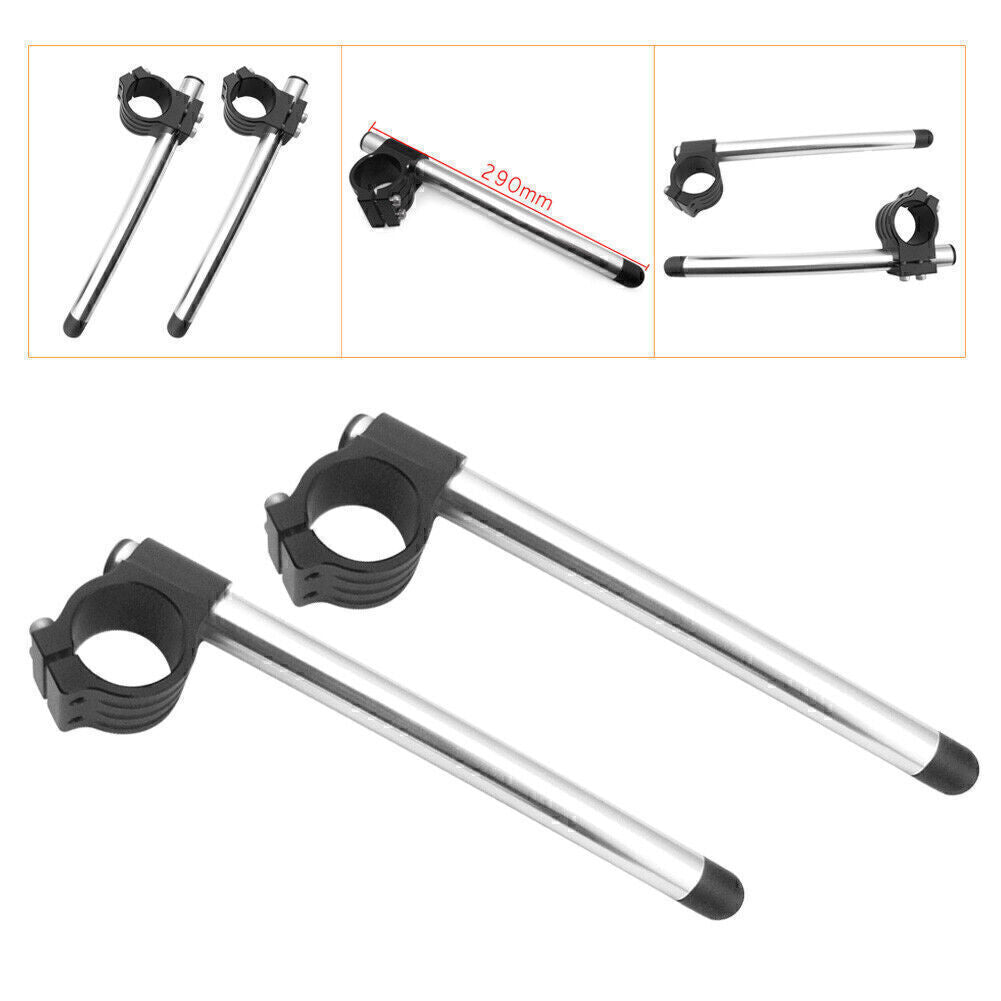 Clip-On Handlebars 41MM Fork Tube handbar for Suzuki GSX750F for Honda Black Q