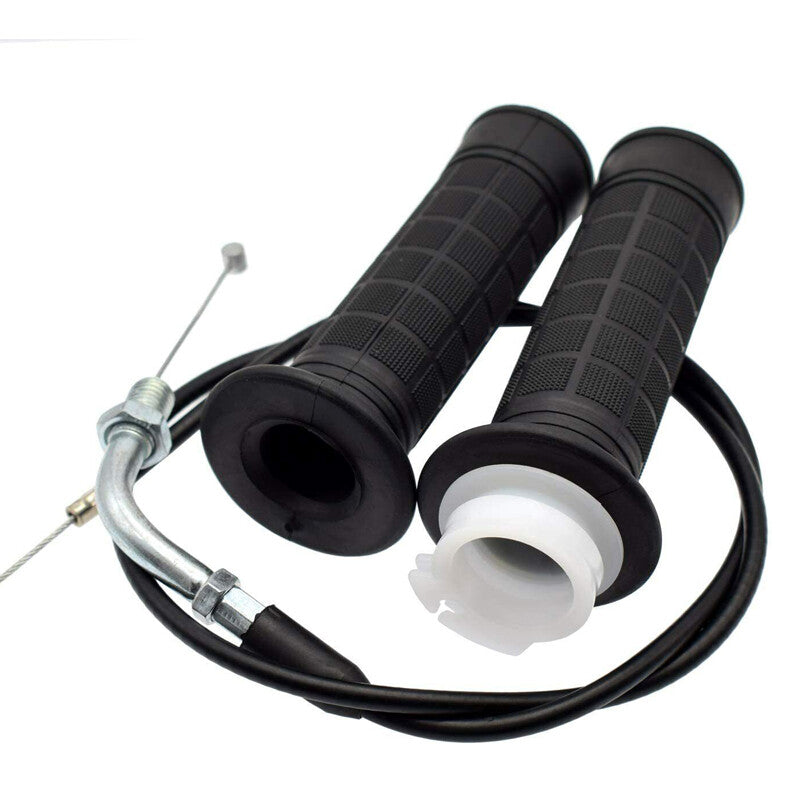 2PCS 7/8 Dirt Bike Twist Throttle Accelerator Handle Grips 34 Cable Assembly¡Á2 v