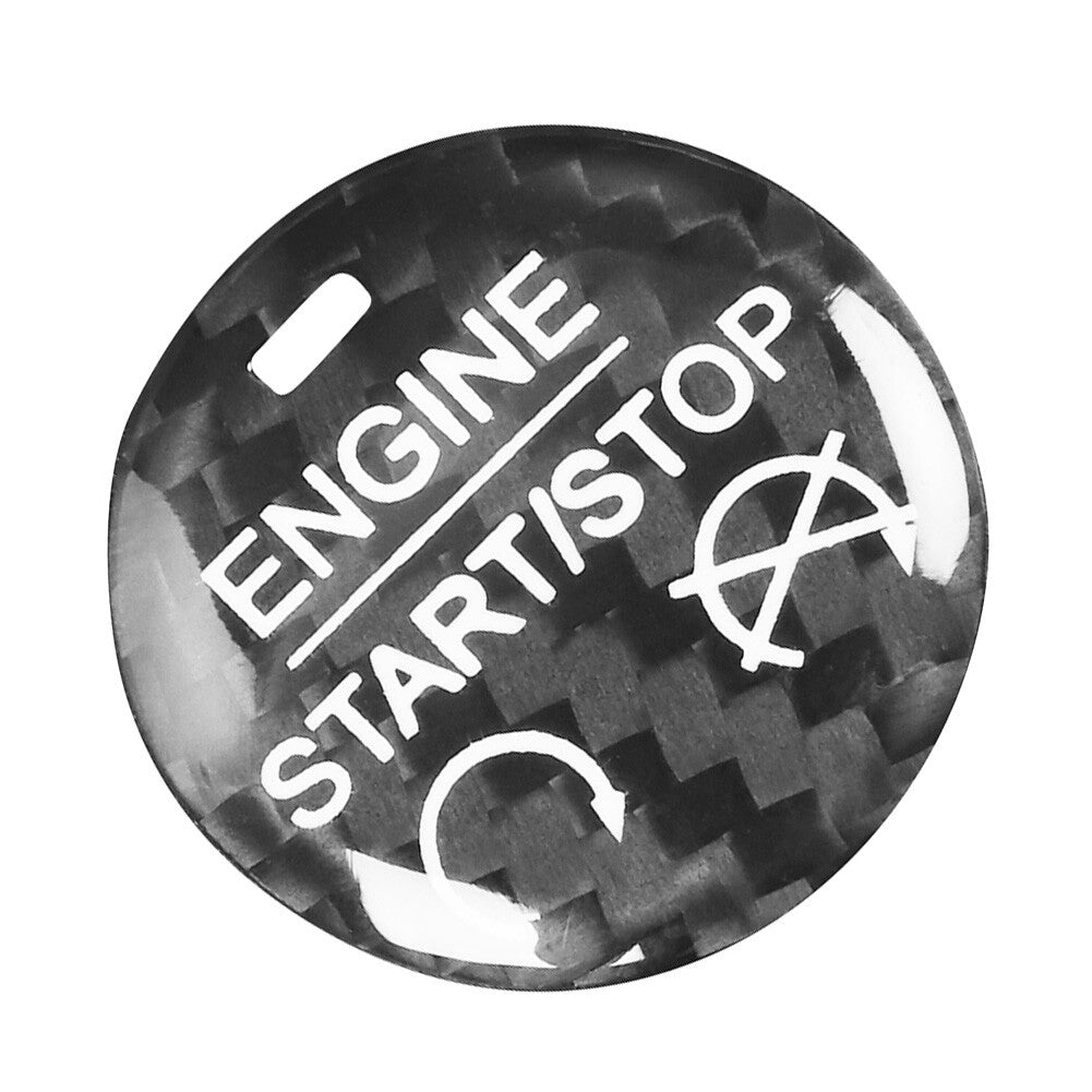 Motor Start Stop Knopf Abdeckung Trim Fur for Ford for Mustang 2015-2022 Schwarz