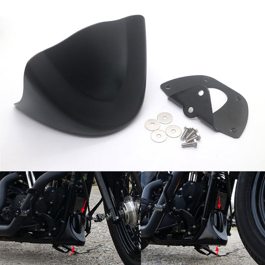 Matte Black Front Fender Bottom Spoiler Mudguard Cover for Harley Dyna 2006-2017 Q