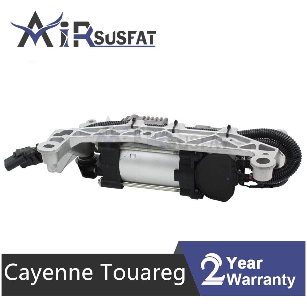 for Porsche for Cayenne for VW Touareg 2011-17 Air Suspension Compressor Pump W/Bracket