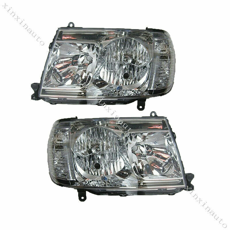 Front Headlights Headlamps Lights Lamps Pair Set for Toyota for Land Cruiser 1998-05