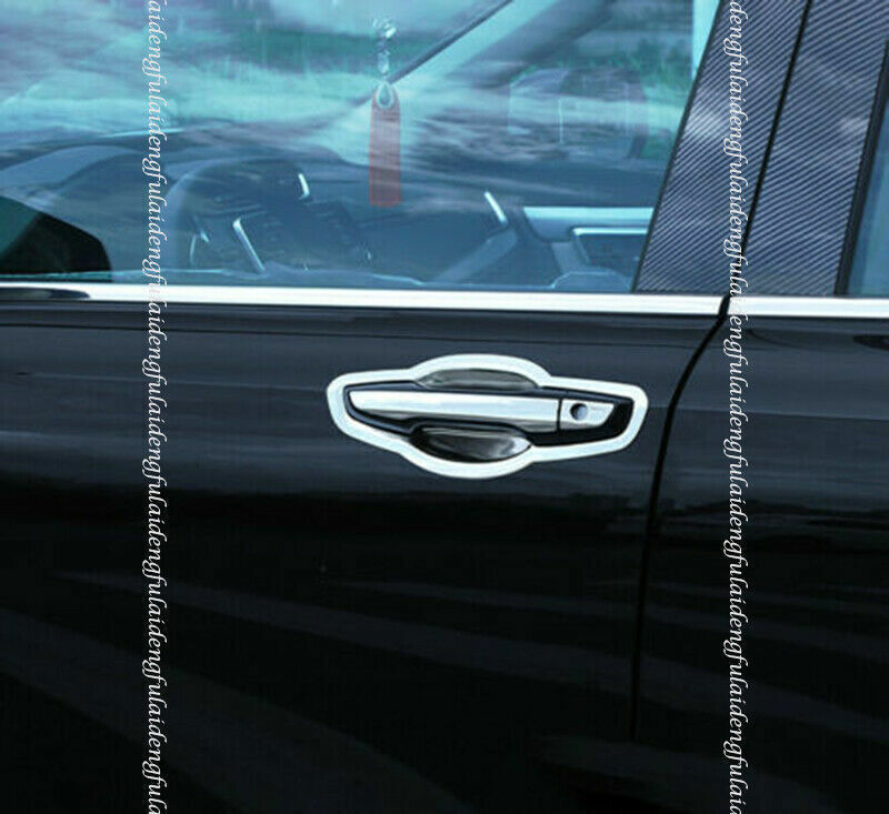 8p For Explorer 2013-2019 ABS Chrome Exterior Door Handle Decor Cover Trim v