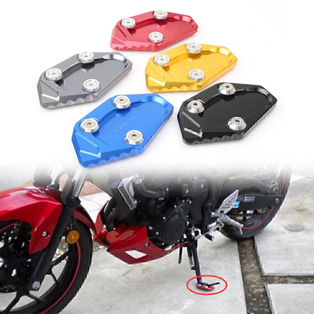 Sidestand Kickstand Extension Side Stand Plate Pad for YAMAHA YZF-R3 2015 Motor Q