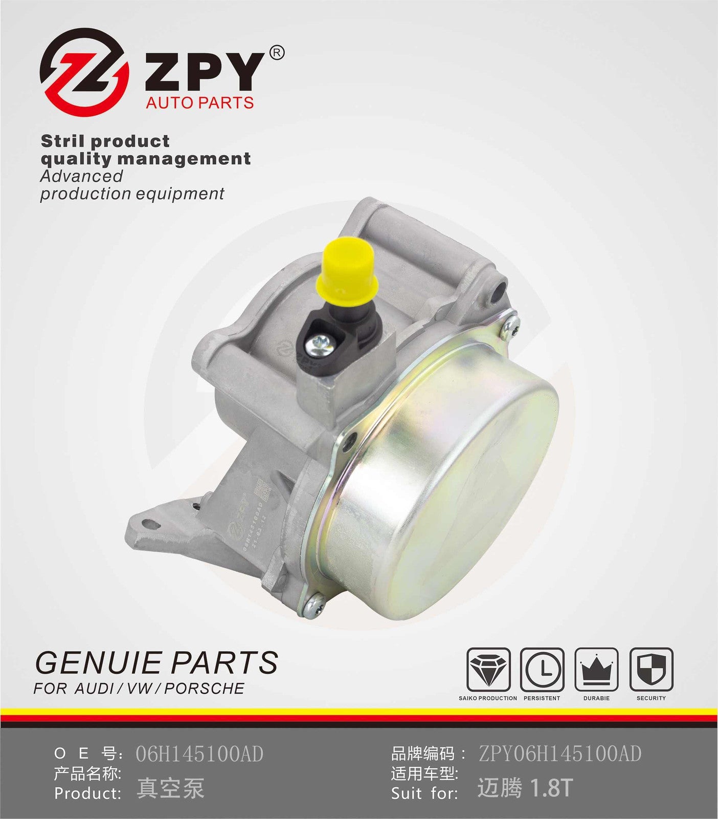 ZPY for Audi for VW for Passat for Golf Vacuum Pump Turbo 06H145100AD 06H145100AK