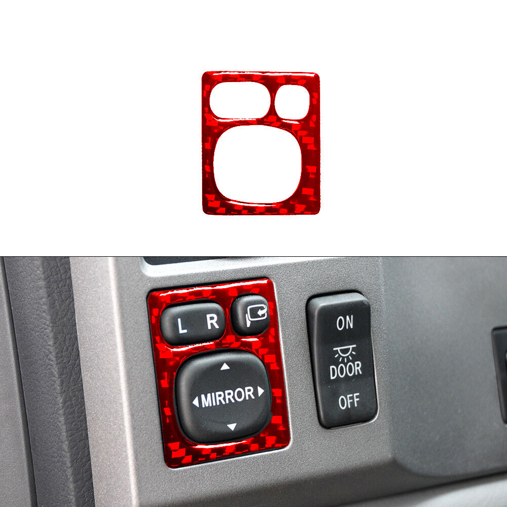 Carbon Fiber Rear Door Control Inner Frame Cover Trim for Chrysler 200 2011-2014 v