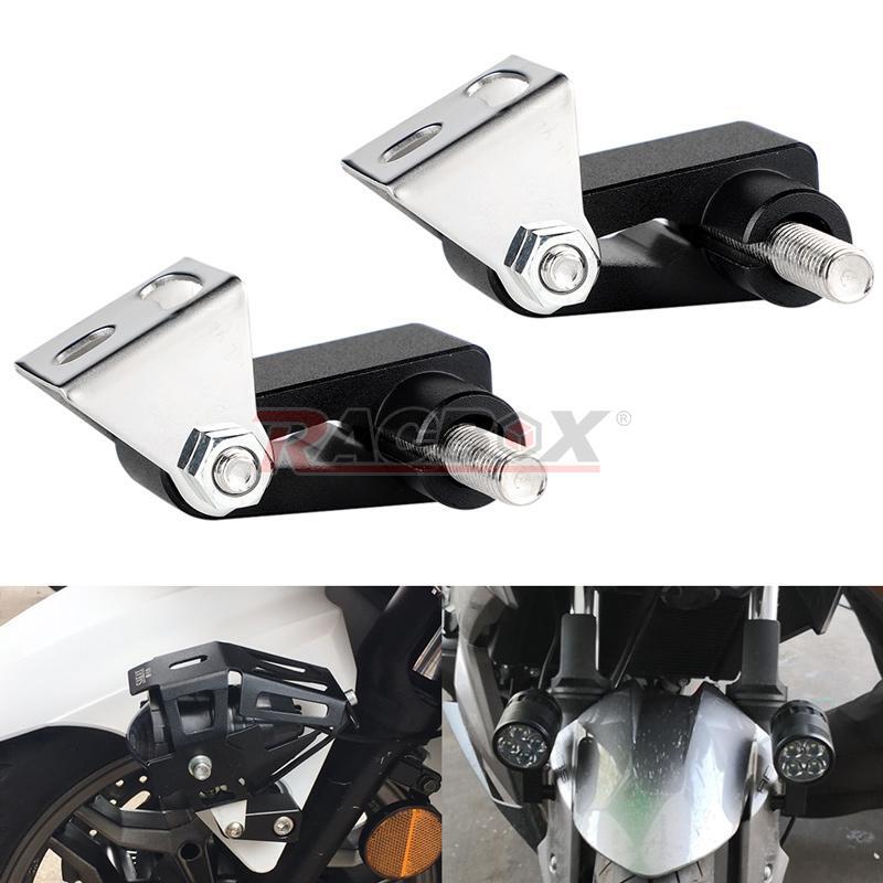 Motorcycle Support Mount Bracket Fog Lamp Spot Light Headlight Holder Clamp Kit