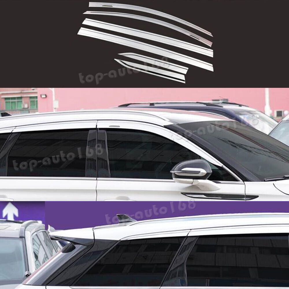 for Lincoln Corsair 2020-2024 silver Window Visor Vent Sun Shade Rain Guard trim