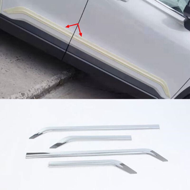 for Honda 2023-2024 CR-V CRV ABS Chrome Body Side Door Molding Cover Trim 4PCS