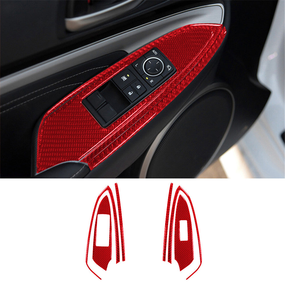Carbon Fiber Gear Shift Surround Frame Cover Trim for Chrysler 200 2011-2014 v