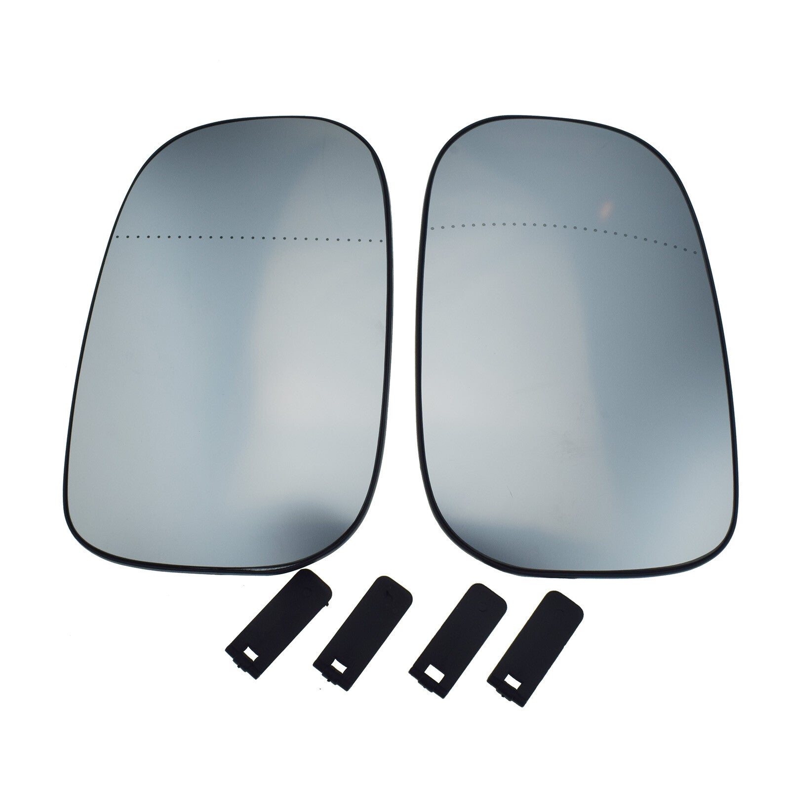 Left and right mirror glass with support pair for for Volvo C30 C70 S40 S60 V50 V70- v