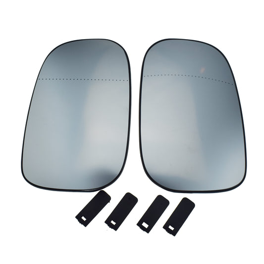 Left and right mirror glass with support pair for for Volvo C30 C70 S40 S60 V50 V70- v