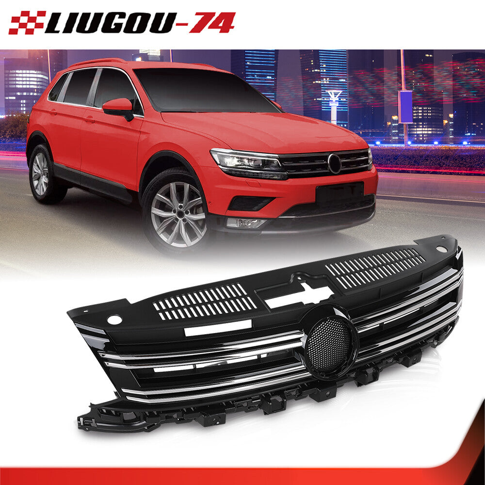 Fits 2012 - 2017 for VW for Tiguan Grille Front Bumper Upper Grill - v
