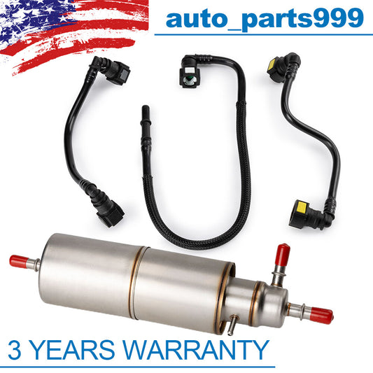 4-Piece Fuel Filter + Fuel Line Hose Kit for Mercedes W163 ML320 ML430 ML55 AMG V6 V8 n