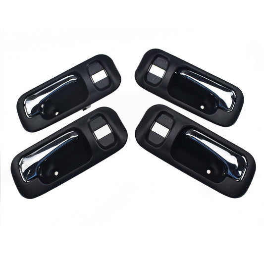 for for Honda Odyssey 1995 - 1998 CR-V 1997 - 2001 Interior Door Handle 4 Pieces Black - v