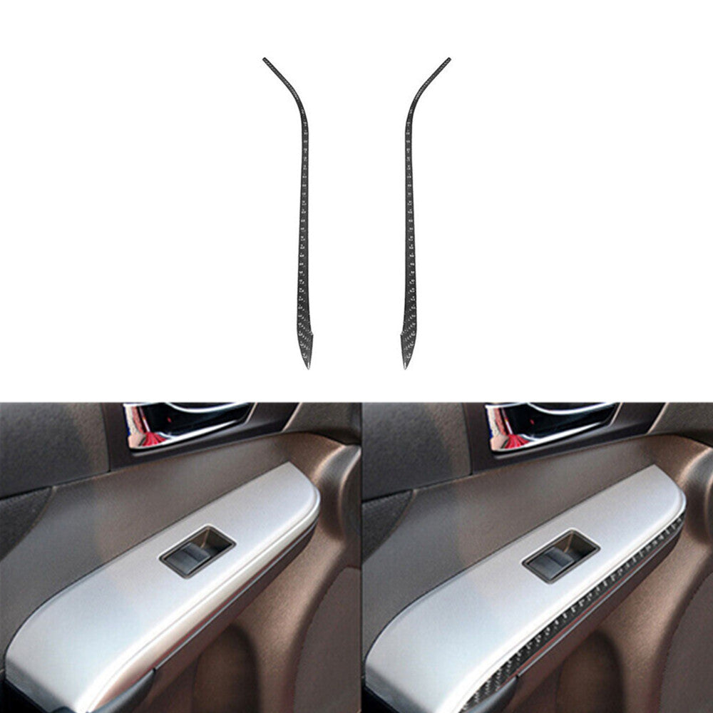 4X Red Carbon Fiber Door Pull Inner Panel Cover Trim For Altima 2019-2022 v