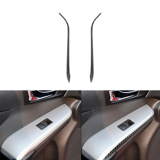 4X Red Carbon Fiber Door Pull Inner Panel Cover Trim For Altima 2019-2022 v