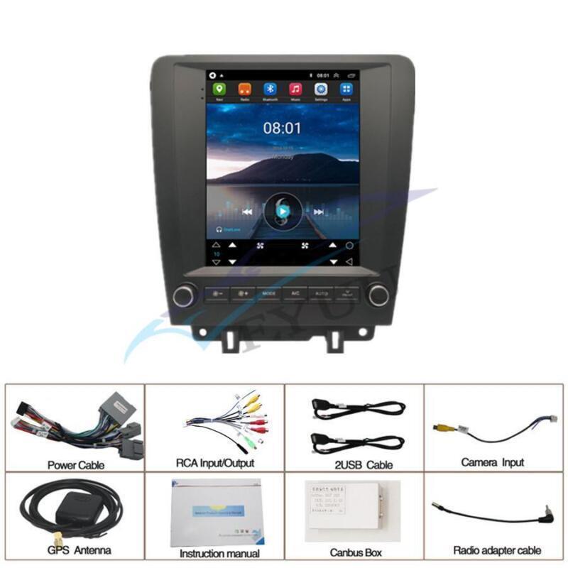 Car WiFi for Mustang 2010-2014 9.7-inch Vertical Stereo Radio GPS Navigation OBD RDS - n