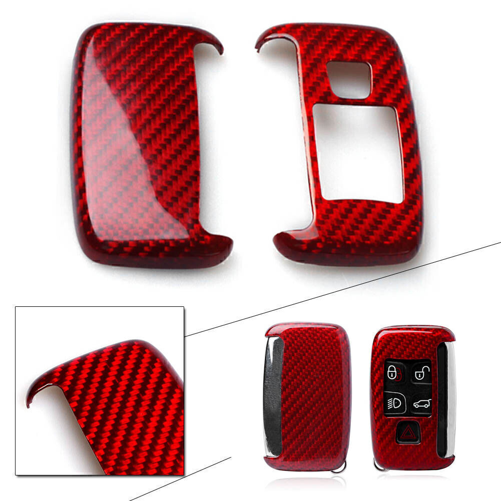 Red Remote Key Case Fob Shell Cover Fit for Land Rover for Jaguar ABS Q