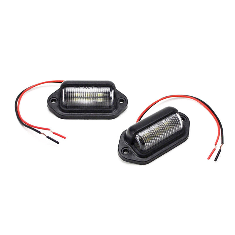 2-Piece LED Passenger Trailer Truck Armored Off-Road Vehicle High Plate Step Lights - n