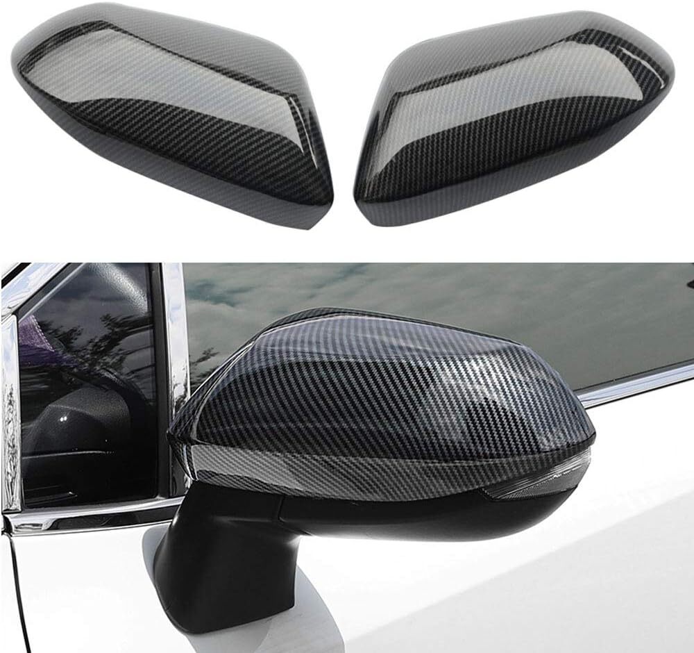 Side door rearview mirror cover decorative cover for Toyota for Corolla black carbon fiber