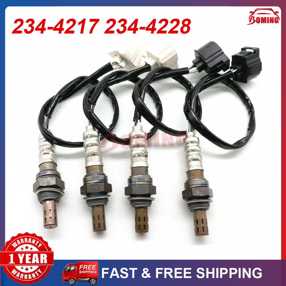 4-pack Oxygen (O2) Sensors 1 2 for 2009 2010 for Ford Expedition V8 5.4L (Front + Rear)