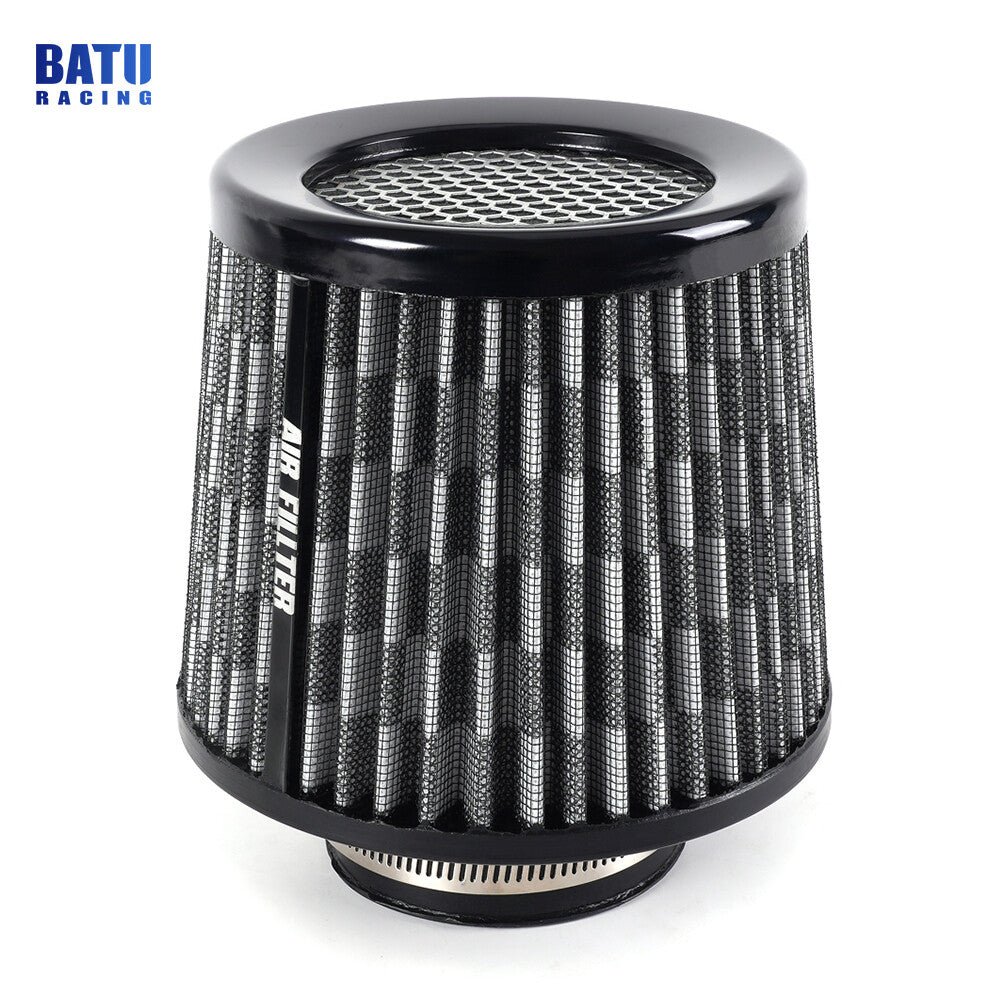 3inch 76mm High Flow Inlet Cold Air Intake Cone Replacement Dry Air Filter
