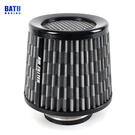 3inch 76mm High Flow Inlet Cold Air Intake Cone Replacement Dry Air Filter