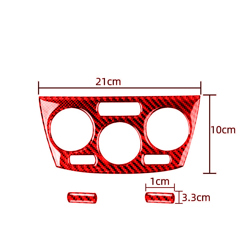 Carbon Fiber Manual Gear Shift Panel Cover Trim For Sonic 2012-2016 v