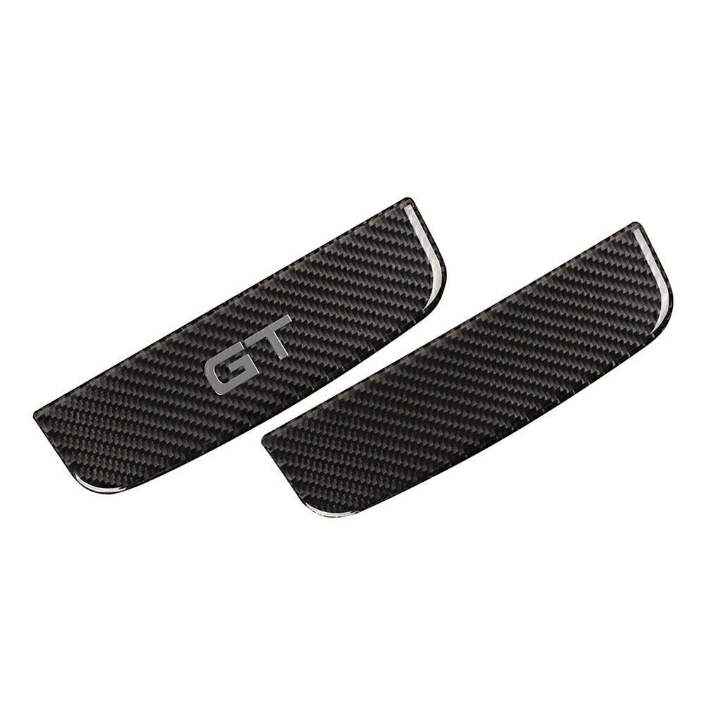 Carbon Fiber Interior Storage Box Trim Cover for Ford for Mustang 2015-2019 16 17 18