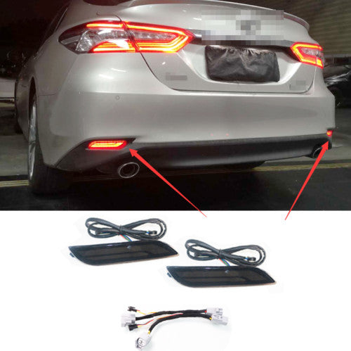 for Toyota for Camry 2018-2022 Rear Bumper Reflector LED Brake Light Turn Signal DRL
