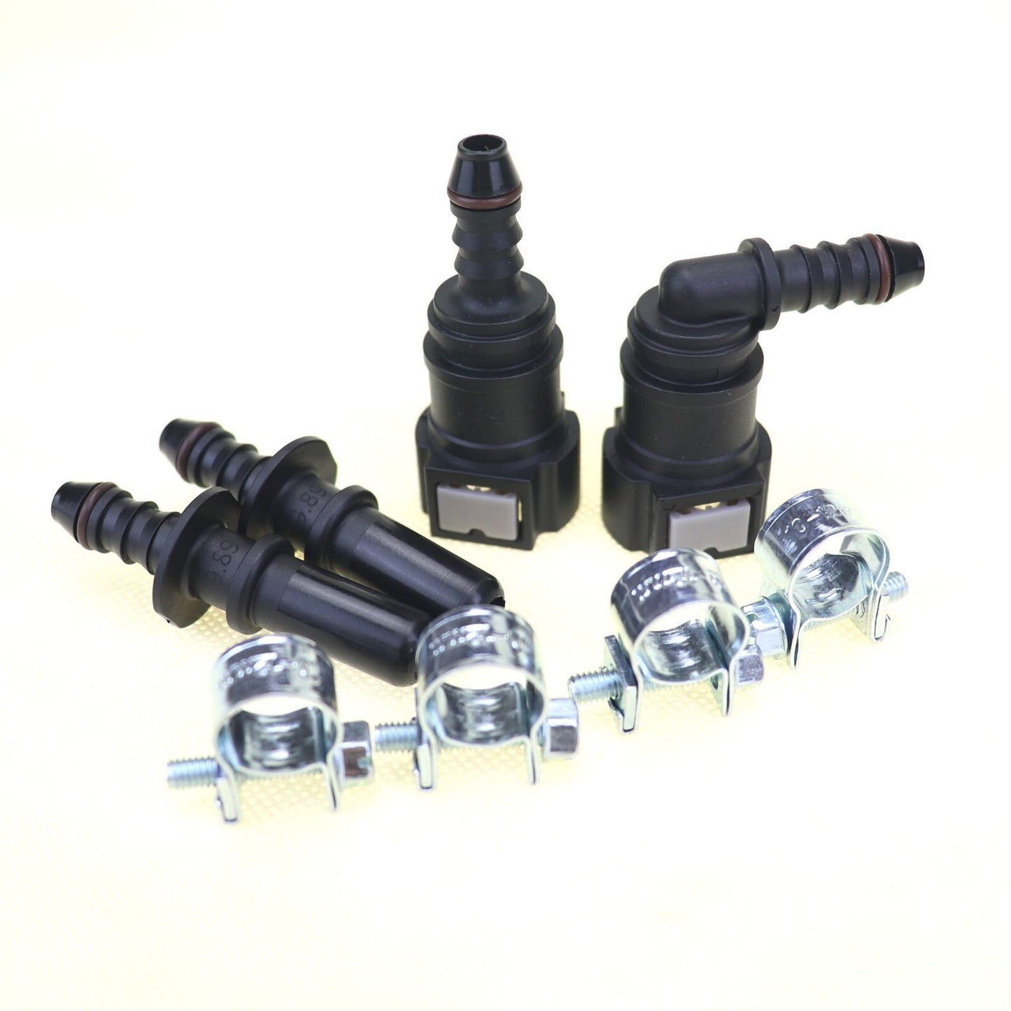 NEW 2 pairs Nylon Fuel Line Quick Connect Release Hose 9.89mm SAE 1/4 6mm