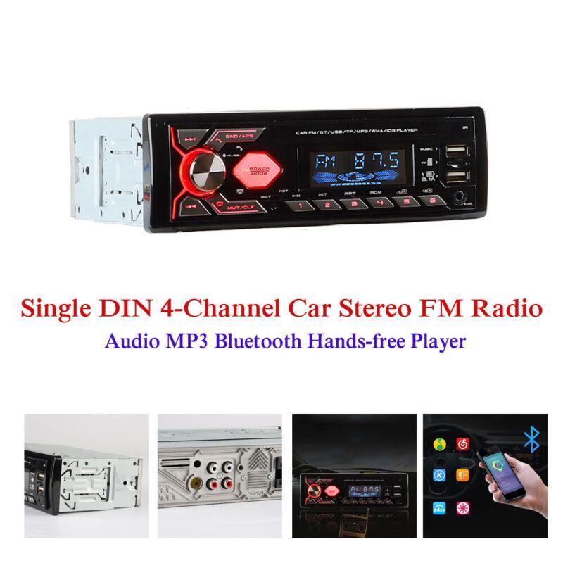 Universal Car Stereo FM Radio with Bluetooth Stereo Hands- Audio MP3 Player (12V) n