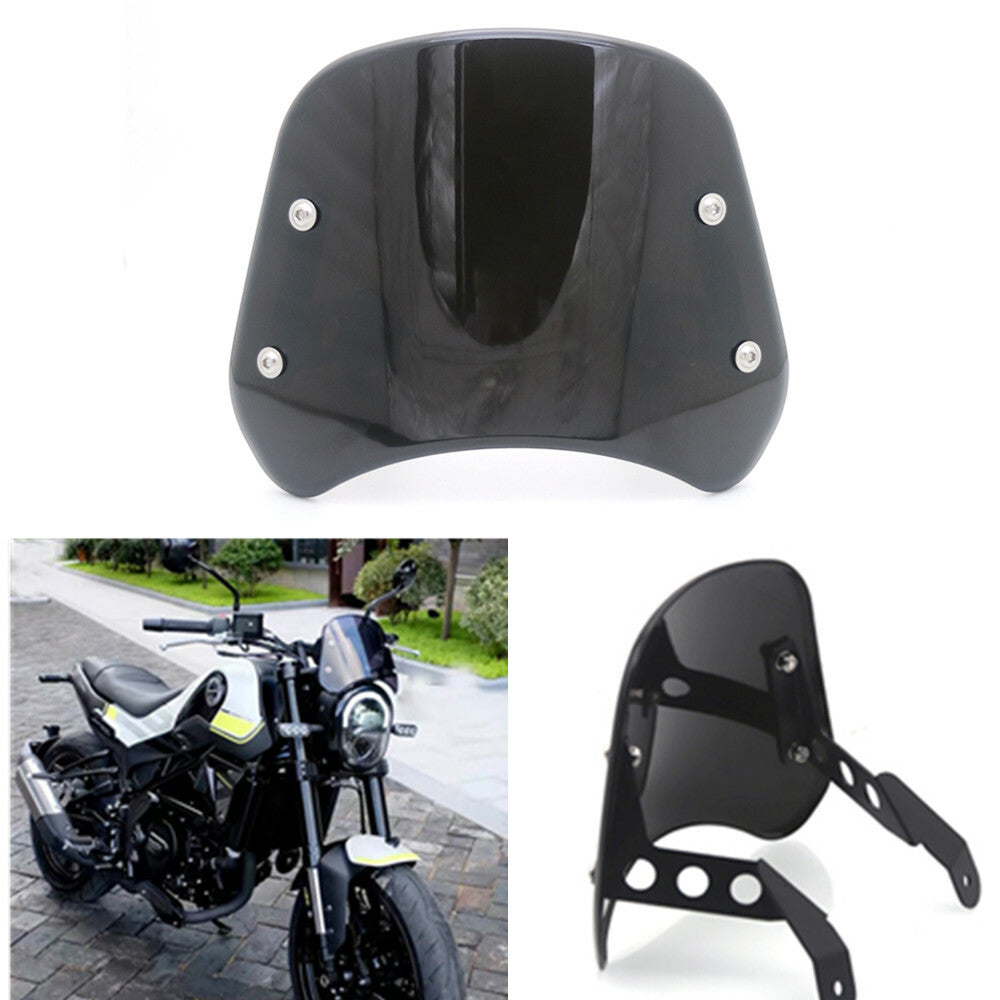 Black Headlight Windshield Fairing Windscreen Deflector For Benelli Leoncino 250 Q