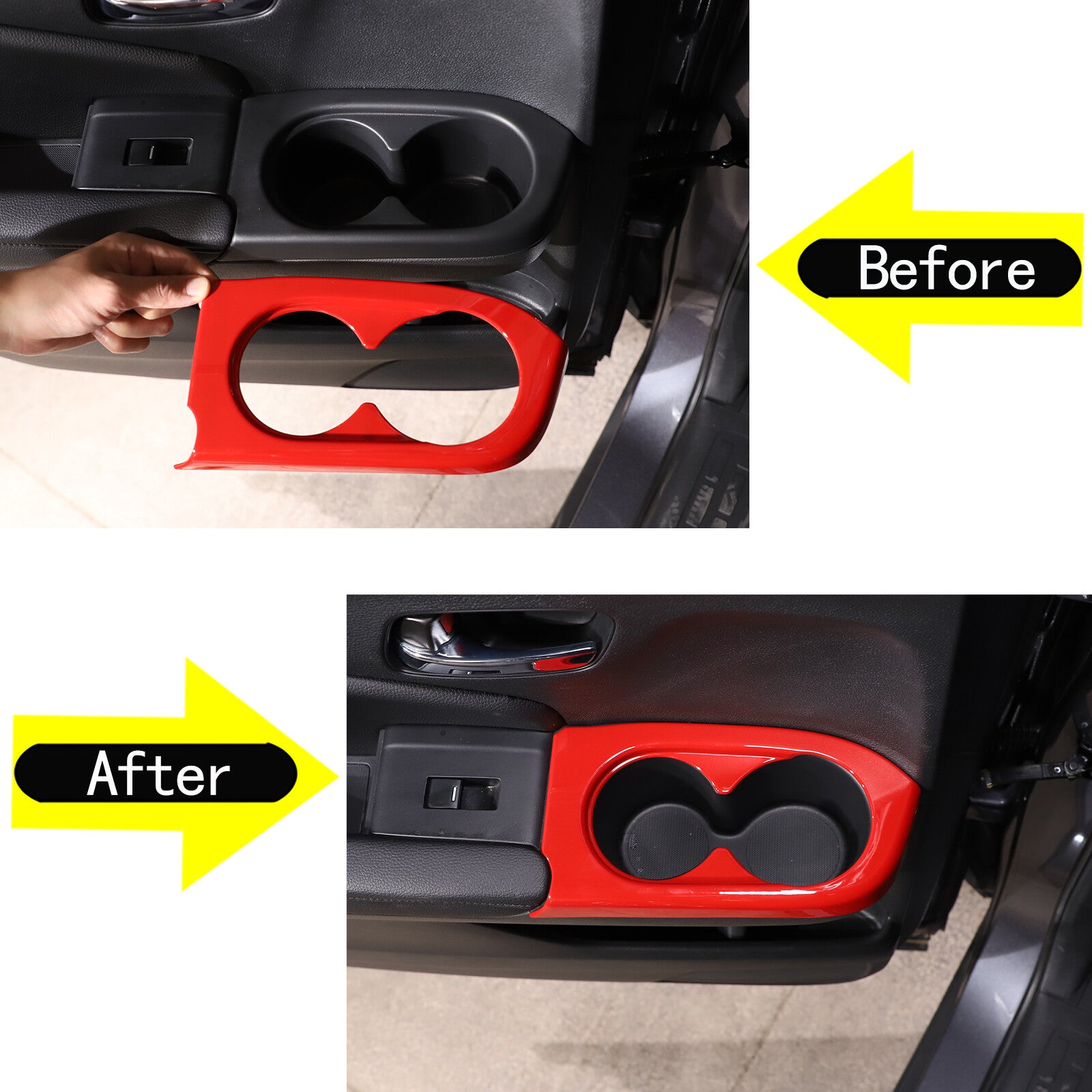 4-Pack Black Exterior Door Grabber Cover Trim for Maverick 2022-23- v