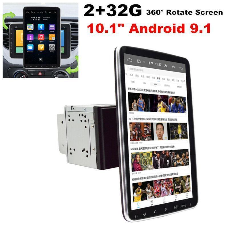 2+32G 2 Din 10.1 Android 9.1 Car Radio GPS Navigation wifi 360¡ã Rotate Screen