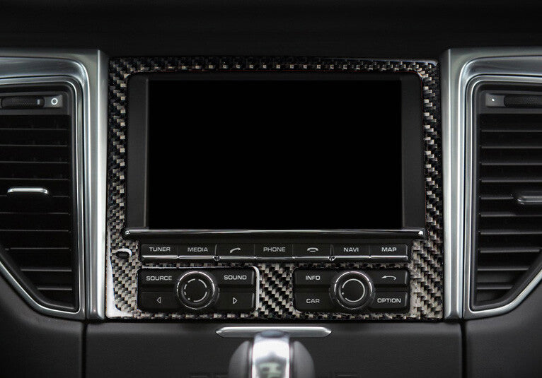Carbon fiber built-in GPS navigation for Porsche Macan 2015-2018