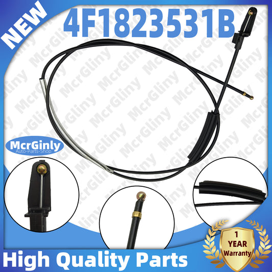 Engine hood latch release cable for Audi A6 S6 RS6 2008 - 2011 #4F1823531B- n