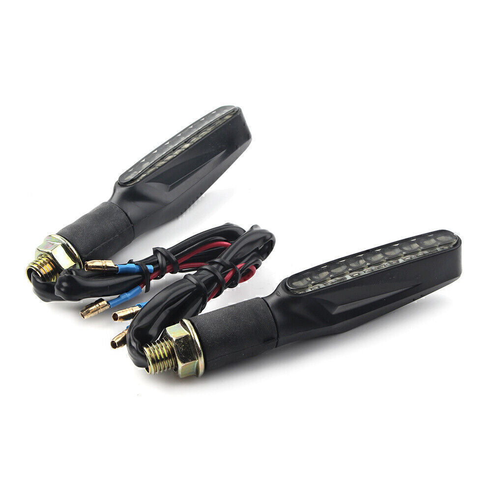 Universal Motorcycle 12V LED Turn Signal Amber Lights Fit for Honda for Harley for Yamaha Q