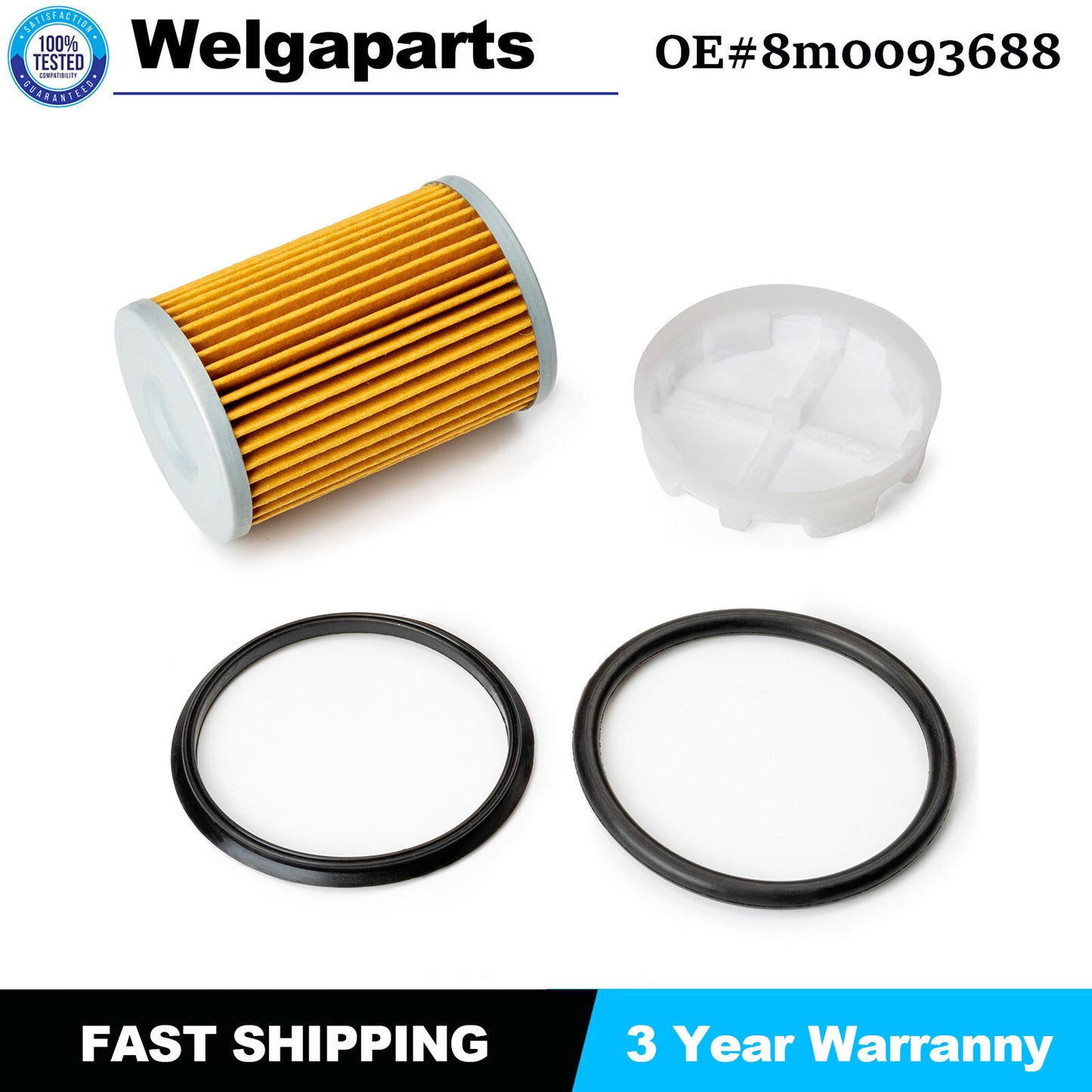 1PC 8M0204703 Cool Fuel Filter Kit for Mercury Marine Mercruiser 35-8M0093688