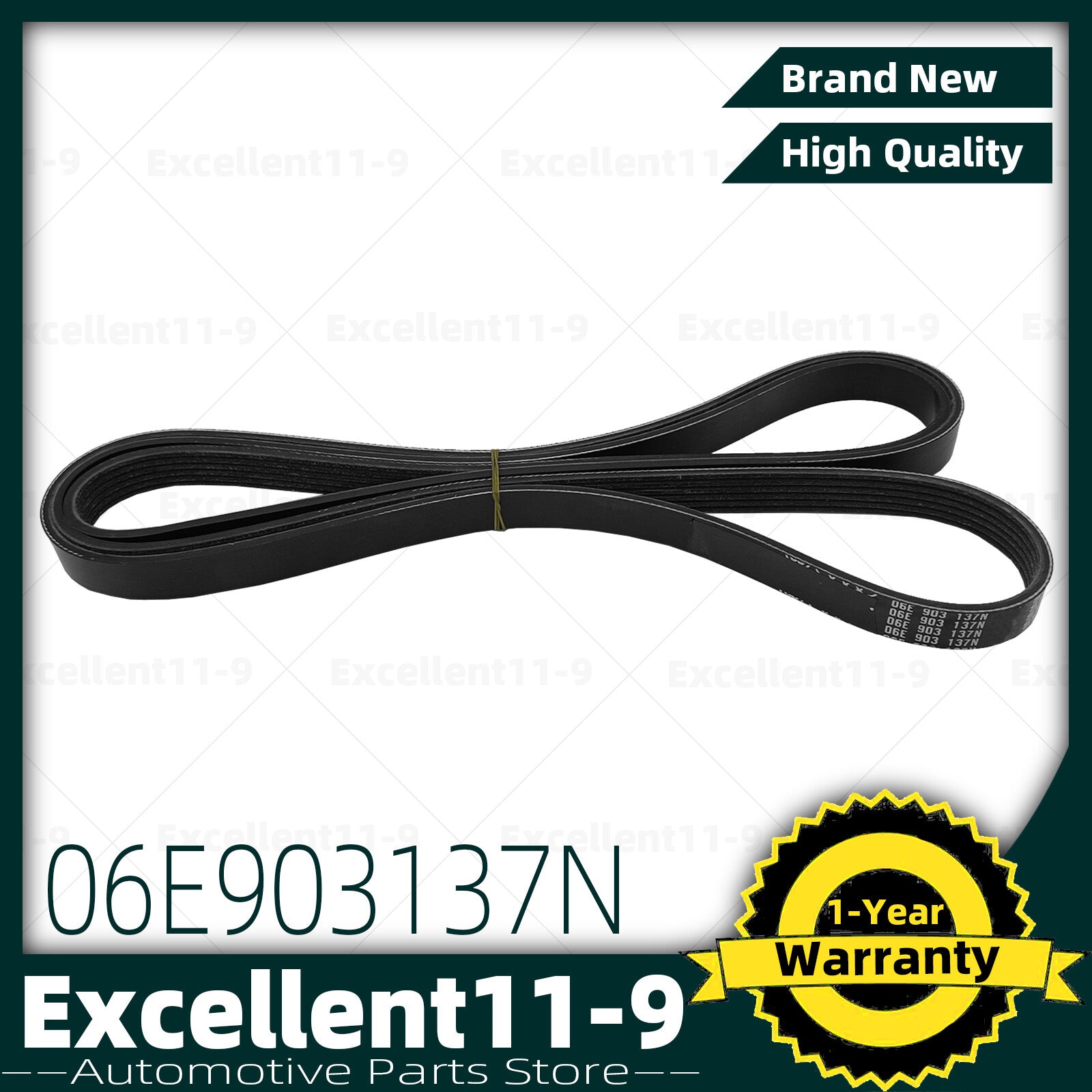 Snake-shaped belt 06E903137N suitable for Audi A6 Quattro 2009 2010 2011 CAJA CAA 6PK2456- n