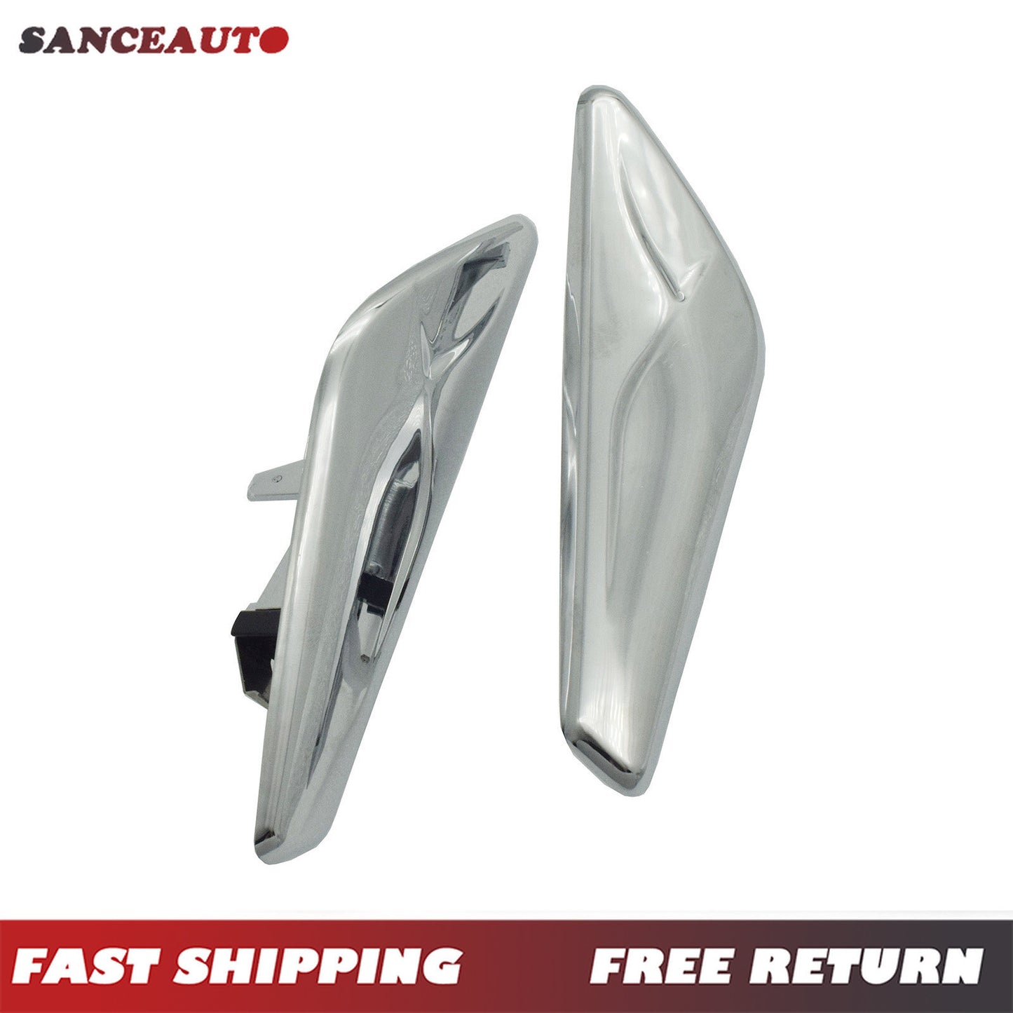 2-piece set of chrome trim for front left and right fenders suitable for X3, X4, F25, F26 (new) v