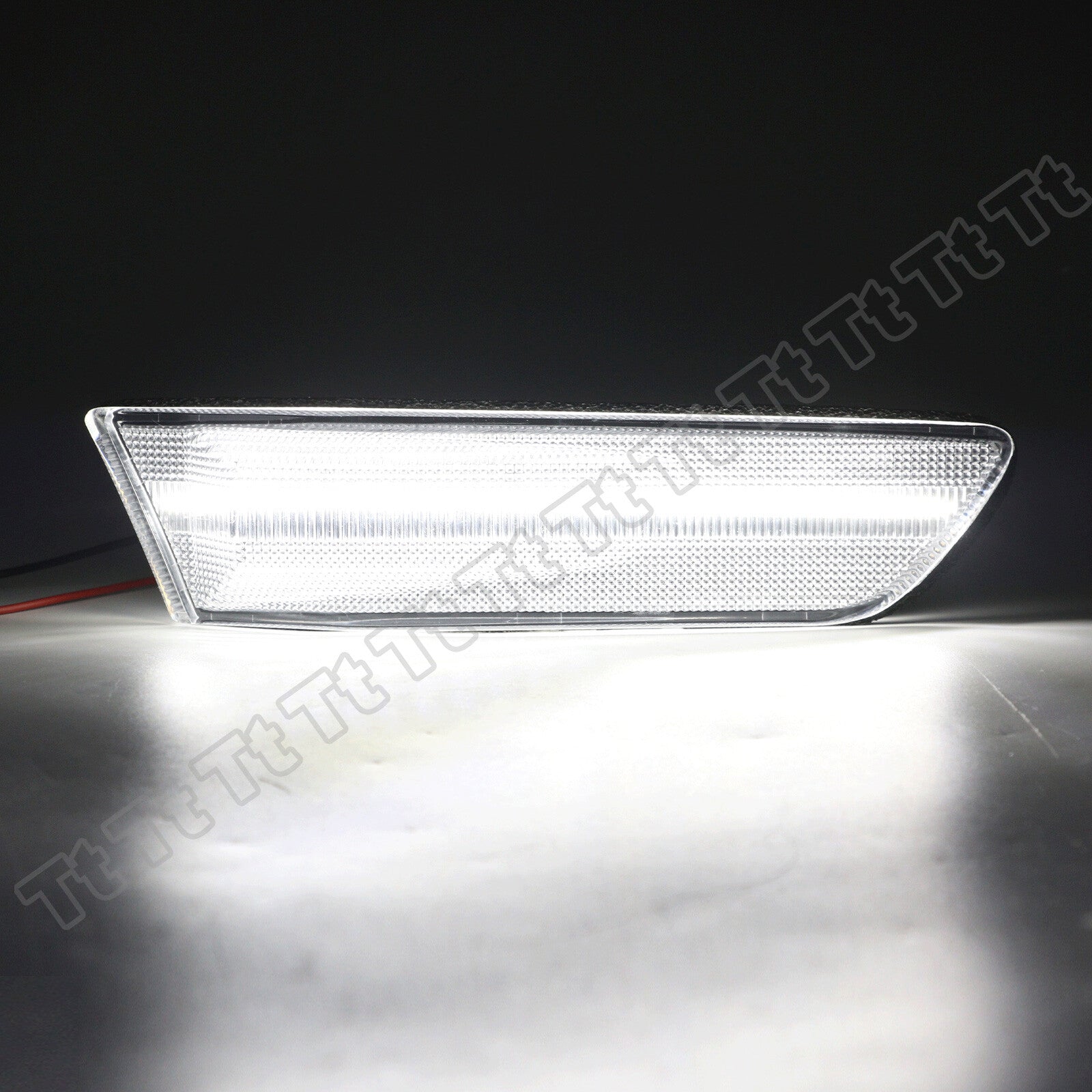 For 2003 - 2007 for INFINITI G35 Coupe White LED Front Bumper Side Marker Lights Clear - v
