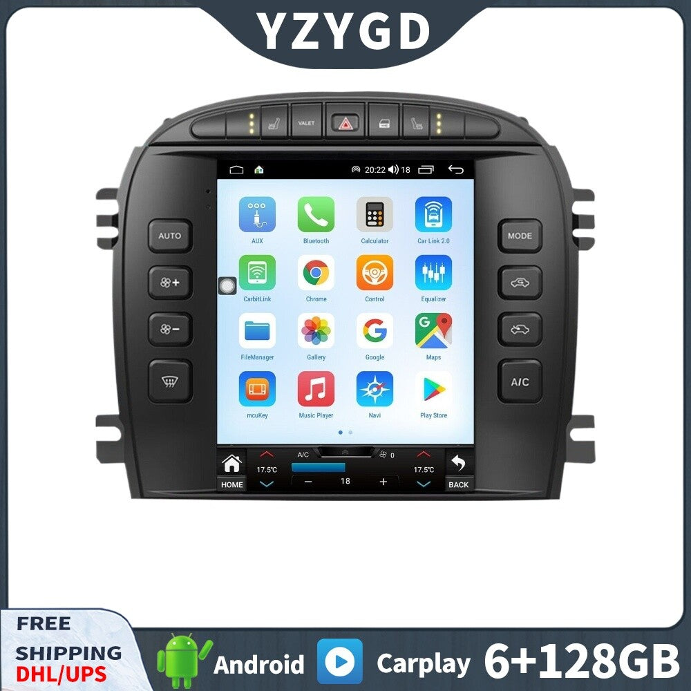for Jaguar S-TYPE 2004 2005 CarPlay 2Din Car Radio Player Stereo Receiver Screen