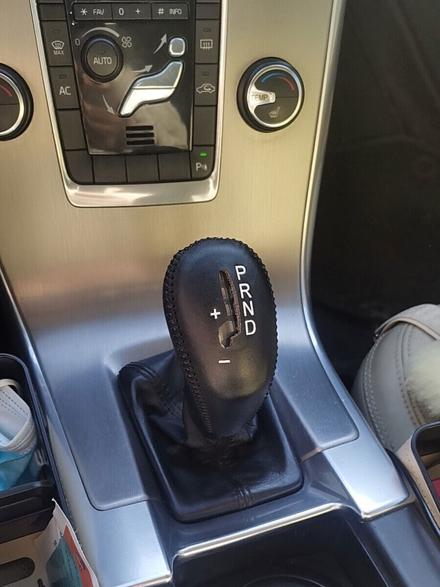 2014-2017 leather Inner Gear Shift Knob Cover trim for Volvo S60 XC60 V40 V60 Q