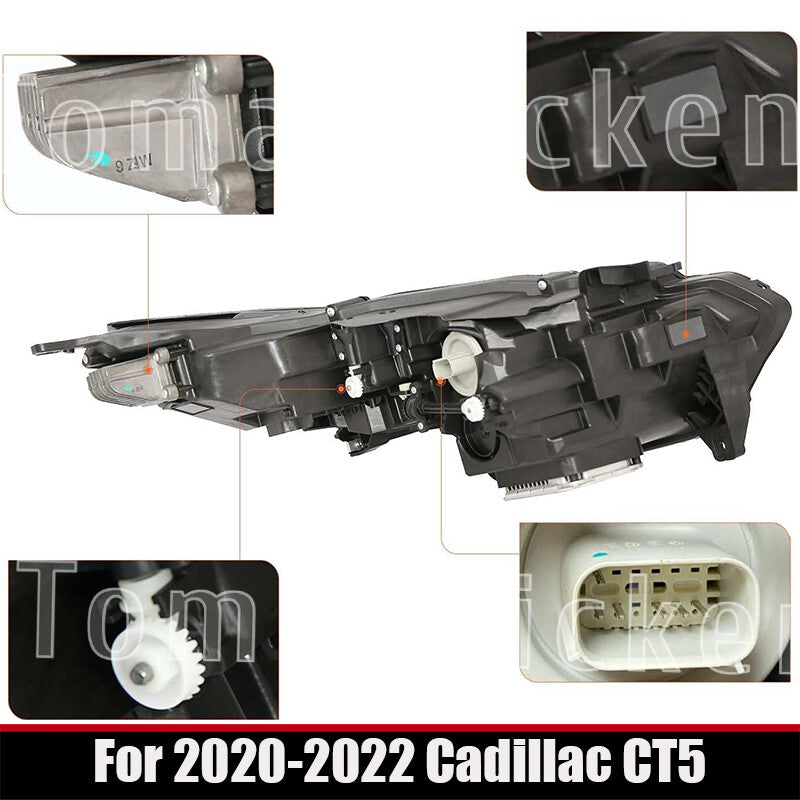 Full LED headlight assembly suitable for 2020-2022 for Cadillac CT5 driver's left 84894831