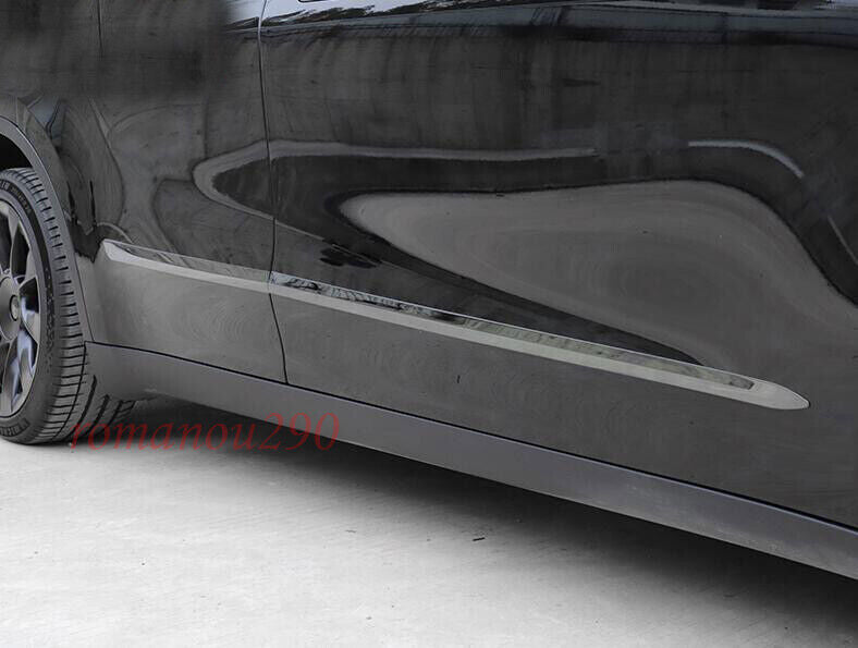 for Model Y 2020-2023 Black steel Side Door Body & Rear Trunk Cover Trim n