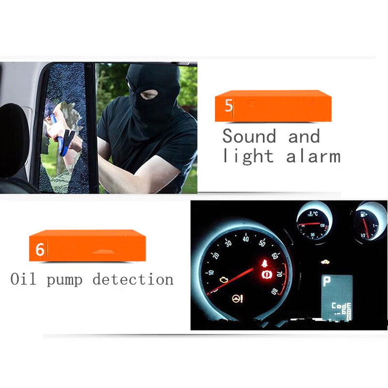 Car alarm, ignition start safety system, key engine start button remote control kit - n