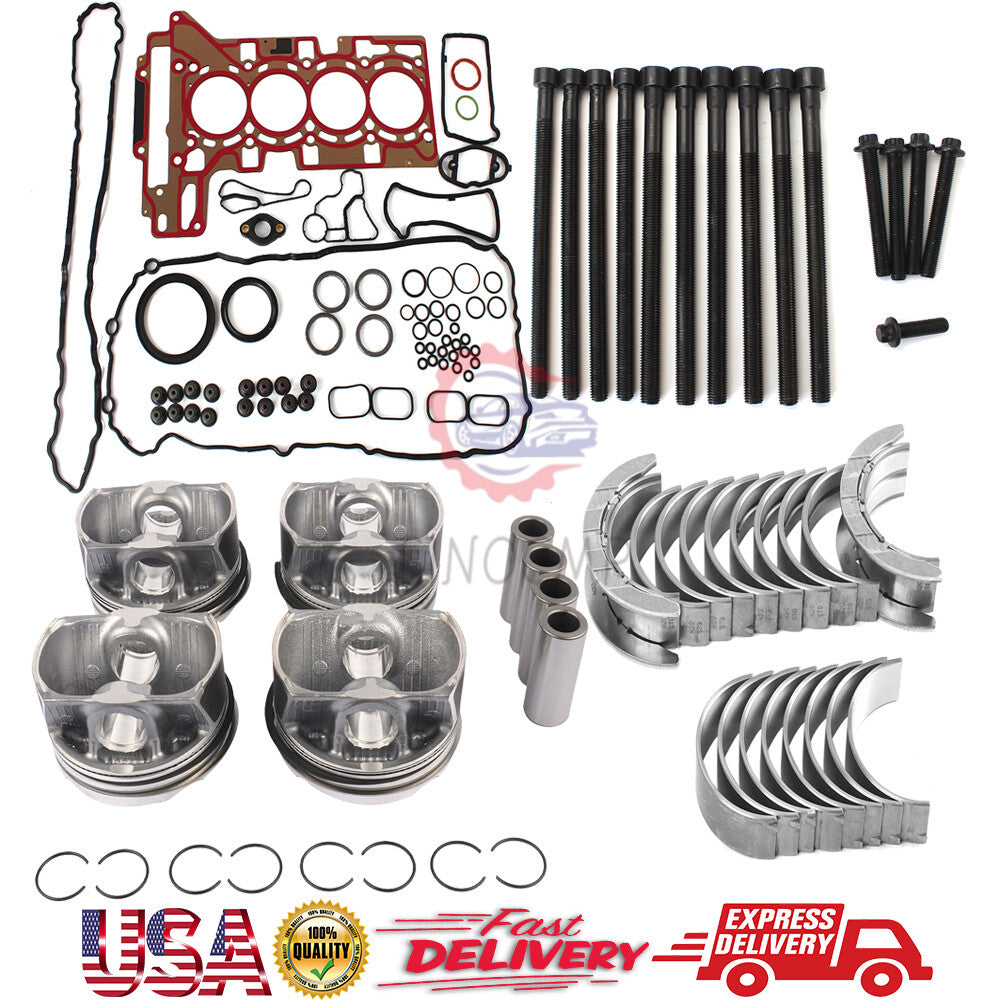 N20B20 Head Gasket Set w/ Pistons Rings 11217598959 for BMW 328i 428i 528i X3 F3